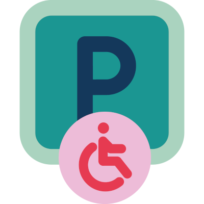 Parking accesible a personas con movilidad reducida